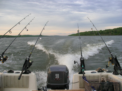 Striper Charter Boat on the Hudson River: Manatee